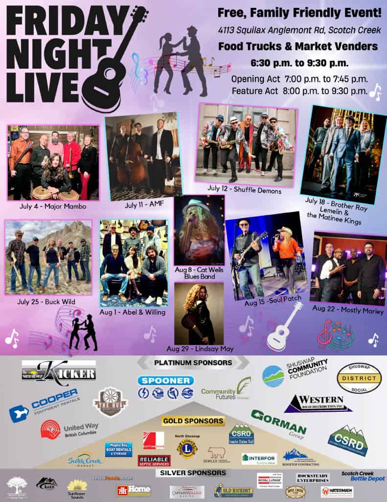 Family-friendly community event with live music and food vendors.